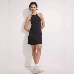 NEW Madewell Flex Fitness Athletic Black Cross Back Strappy Dress- Small